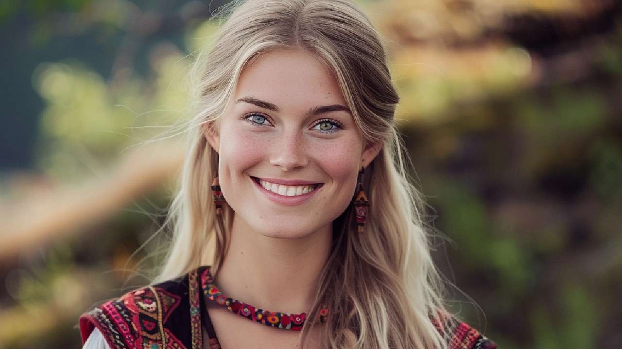 Ukrainian smiling girl